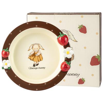 摩登主妇赫拉兔陶瓷甜品水果盘