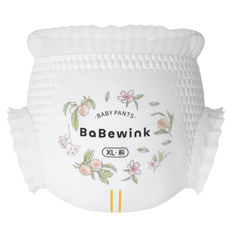 babewink蓓贝薇桃也拉拉裤柔软婴儿纸尿裤透气学步裤尿不湿夏超薄