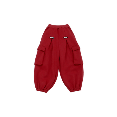 男童时尚工装裤冬季加绒裤子