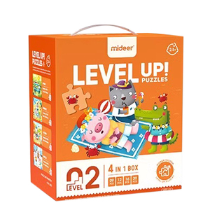 mideer弥鹿儿童进阶拼图大块男孩女孩早教启蒙益智玩具3-4-5-6岁