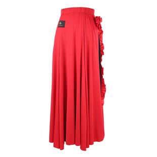 朵俏拉丁舞裙专业练功服舞蹈半身裙成人女秋季新款斗牛舞演出服装