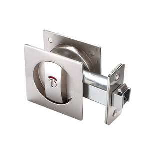 移门红绿指示锁室内卫生间吊趟门推拉门勾锁方形浴室平移门双钩锁