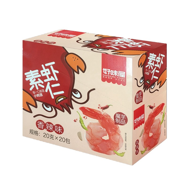 好味屋素虾仁20g*20袋盒装魔芋制