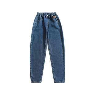 女童牛仔裤2025新款秋装老爹裤秋冬休闲裤中大童儿童童装宽松裤子