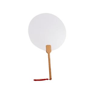 加厚宣纸团扇空白扇子漆扇半生熟扇面国画古风绘画扇子毛笔书法专用diy材料包圆形纸扇儿童中国风手绘团扇