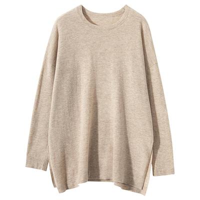 68支精纺超薄100%山羊绒衫女打底