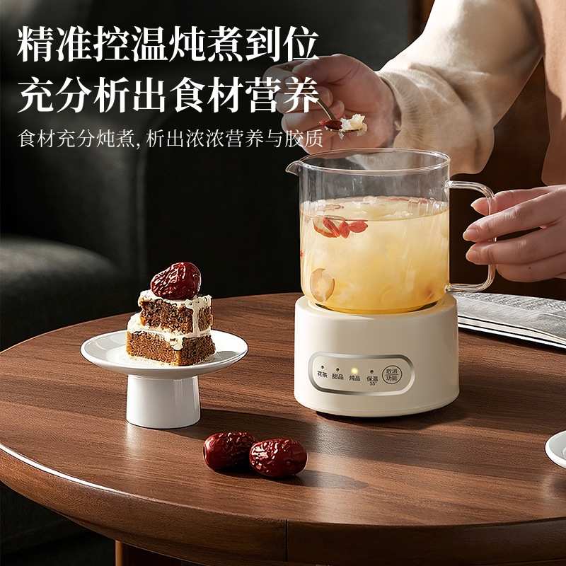 多功能玻璃养生壶电热杯办公室用煮礼品套装甜品养生花茶杯大容量