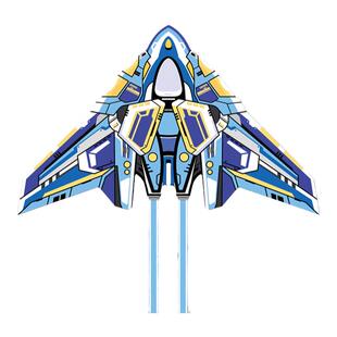 机甲战机风筝2026新款儿童手持大人专用潍坊微风易飞到手可飞