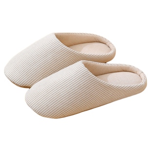 5双家庭装静音棉拖鞋女冬季室内家居家用防滑保暖软底棉拖待客人6