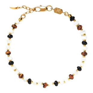 【力丸瑞奇同款】Savi x Missoma珍珠母贝宝石串珠手链美拉德小众