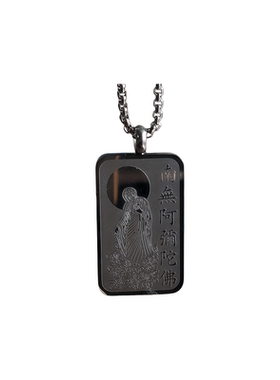 复古佛像符文项坠男女款