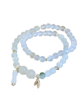 新中式天然石竹节蝴蝶串珠手链