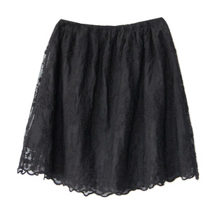 屁帘下摆冬季卫衣打底神器蕾丝半身裙遮屁股打底裙A字裙小短裙子
