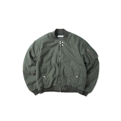 NONNATIVE 秋冬新品骑兵缎面MA1防风夹克男RADIANCE-Blue