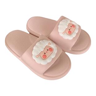 细细条 少女心卡通小羊情侣拖鞋室内踩屎感EVA防滑夏季凉拖鞋男女