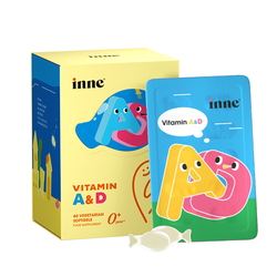 【拍3盒】inne因你60粒小金砖维生素ad
