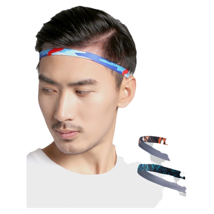 运动发带男吸汗带男士跑步束导汗带发箍头带止汗头巾细头带女夏季