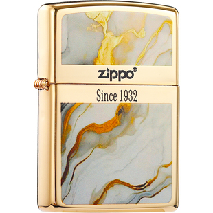 zippo打火机珐琅起源大理石纹高档商务送礼煤油防风官方外壳正品