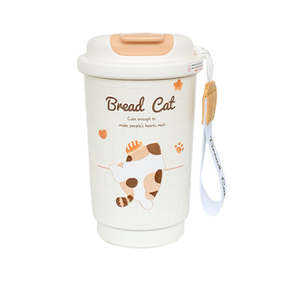 咖啡保温杯女生高颜值双饮水杯女新款2025可爱办公室学生便携杯子