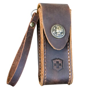 瑞士刀具军刀皮套保护套折叠刀鞘便携穿头层牛皮真皮手工定做挂腰