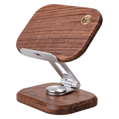 北美黑胡桃木便携手机桌面支架