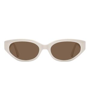 Shawnlee哈妮克孜同款白色猫眼墨镜女新款复古欧美潮酷高级太阳镜