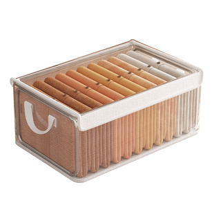 衣服收纳箱家用透明秋冬衣物裤收纳整理盒衣柜分层折叠储物筐神器