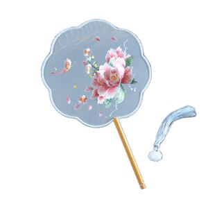 双面绣古风圆扇刺绣团扇中国风绣花荷花汉服专用苏绣百搭舞蹈扇