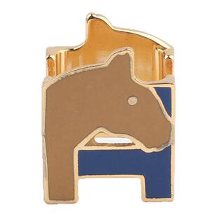 珐琅字母丝巾扣高档披风骏马飞马Twilly纯铜围巾扣配饰大方巾打结