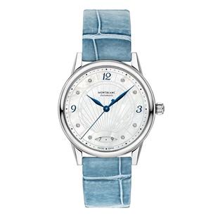 【自营】MONTBLANC万宝龙手表女 宝曦机械钻石刻度皮带女表118651