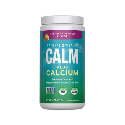 美国进口CALM柠檬酸压力舒缓情绪睡眠成人钙钾镁粉冲泡粉剂453g