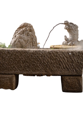 掬涵庭院景观假山流水鱼池摆件