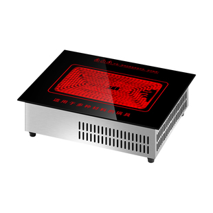 电陶炉长方形电磁炉电烤鱼光波炉商用嵌入式纸包鱼水晶烤鱼盘火锅