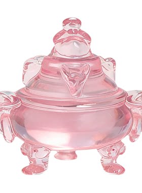 重庆博物馆正品小粉炉三足摆件