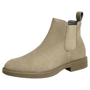 Tata他她切尔西靴男烟筒靴英伦牛皮加绒短靴秋冬新款男靴VVX02DD2