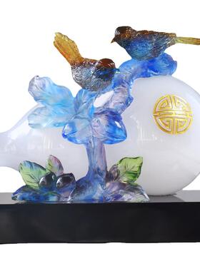 琉璃葫芦福禄平安吉祥摆件