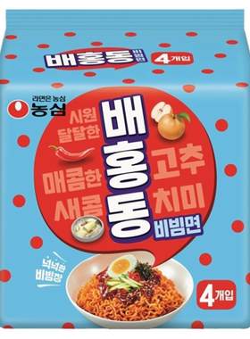 韩国农心韩式甜辣冷拌面冰爽开胃