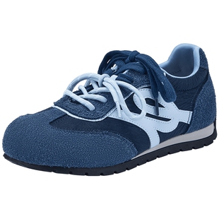 热风薄底德训鞋女款2026年春季新款小众运动休闲鞋百搭板鞋女鞋子