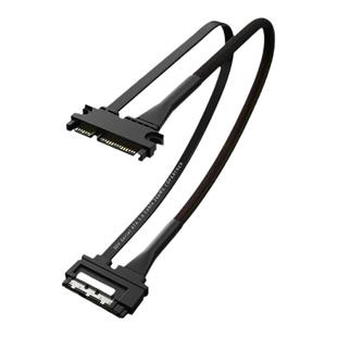 Sata3.0延长线公对母7+15笔记本电脑硬盘电源线数据线长线带卡扣