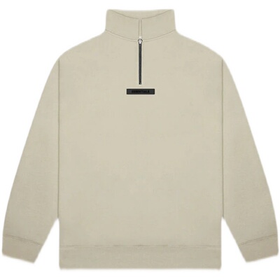 fog复线胶印半拉链立领加绒卫衣