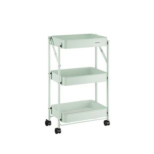 苏泊尔厨房小推车收纳架卫生间卧室移动夹缝置物架落地零食书架子