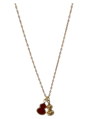 红贝葫芦吊坠钛钢项链气质轻奢小众设计高级感精致百搭锁骨链