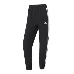 Adidas阿迪达斯女裤2025秋季新款梭织运动休闲透气长裤JI8313