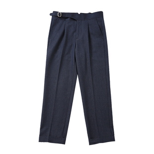 那不勒斯西裤男大码巴黎扣正装西装裤子男青年小直筒休闲百搭锥形