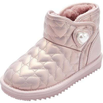 巴拉巴拉童鞋绗缝小香风雪地靴绒