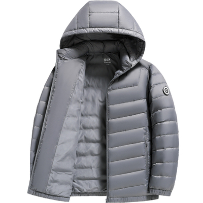 雪中飞立领短款夹克式轻薄羽绒服