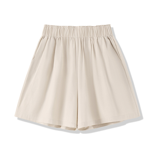 班尼路运动短裤女纯棉夏季2026新款高腰小个子阔腿休闲三分裤子H