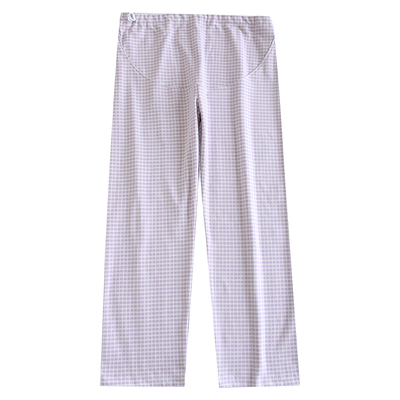 孕妇睡裤不勒肚子德绒格子托腹裤