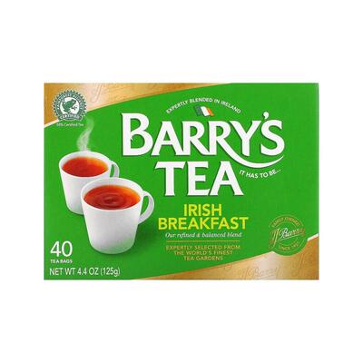 香港直发Barry's Tea爱尔兰早餐茶醇香浓郁口感醇厚口味新奇40包