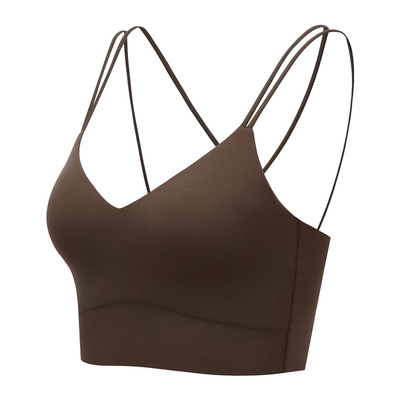 004超薄一片式运动内衣美背